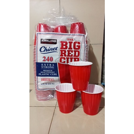  Kirkland Signature Chinet 18 Oz Red Plastic Cups