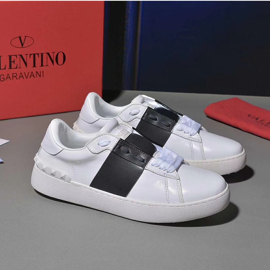 Valentino white and outlet black sneakers