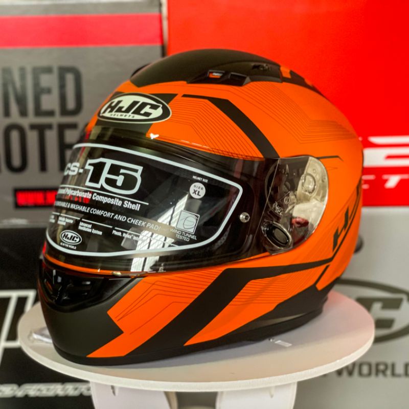 Hjc hot sale orange helmet