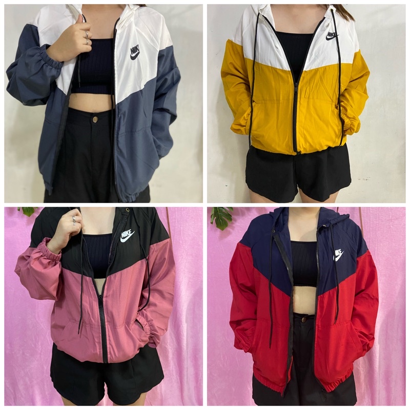 Two tone shop windbreaker jacket