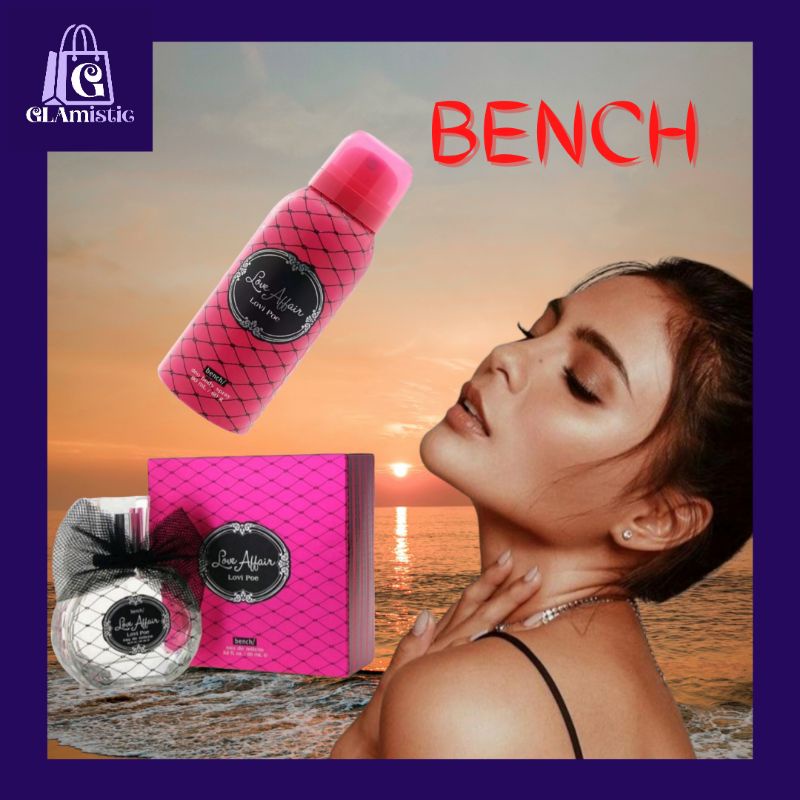 Bench Love Affair EDT Lovi Poe 65ml Deo Body Spray 80ml Shopee