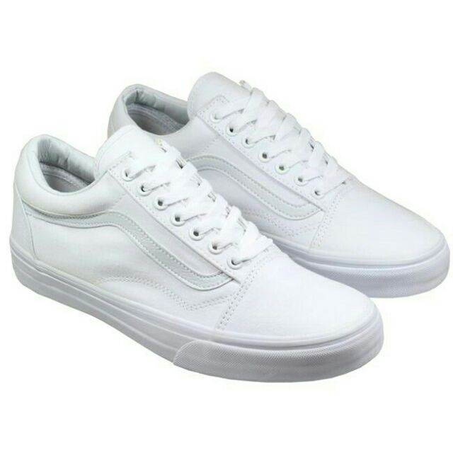 Old school vans outlet all white