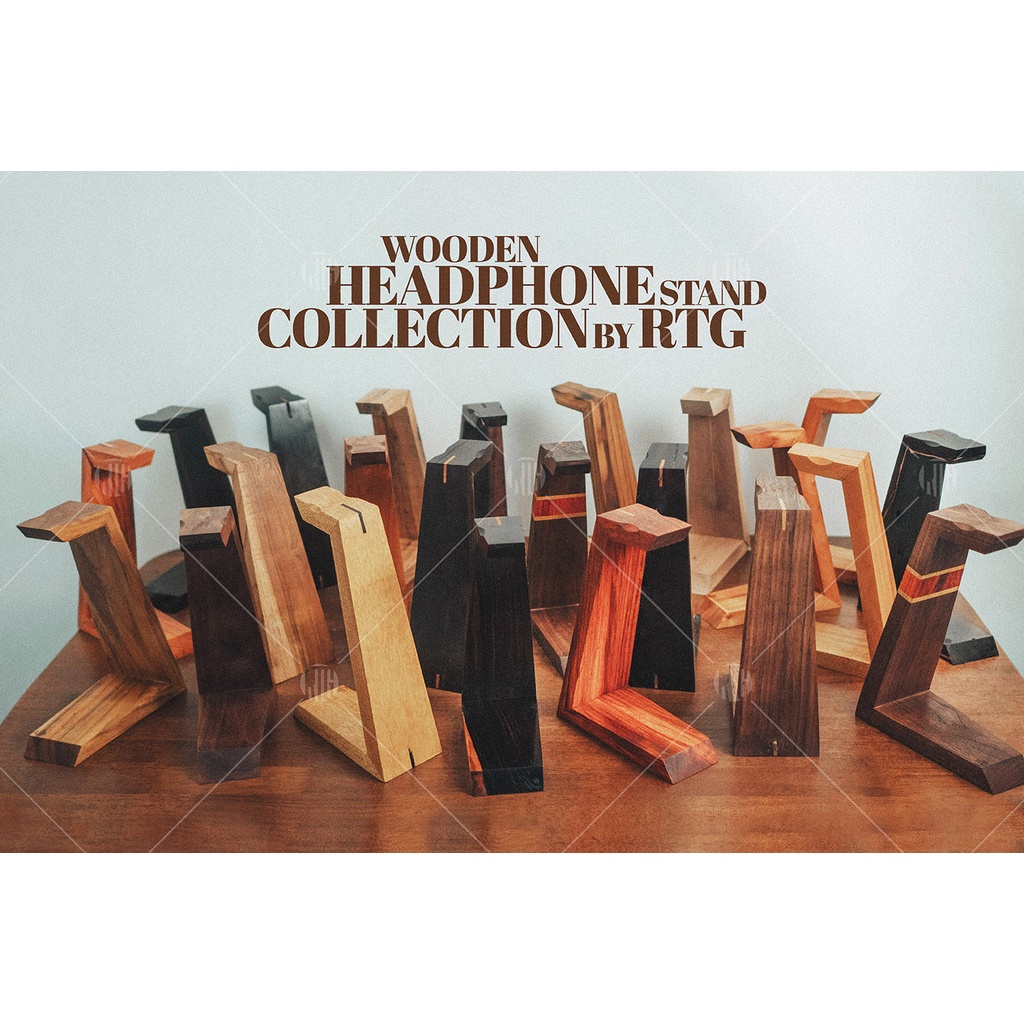 Wooden Headphone Stands holder Raise the Grain Shopee