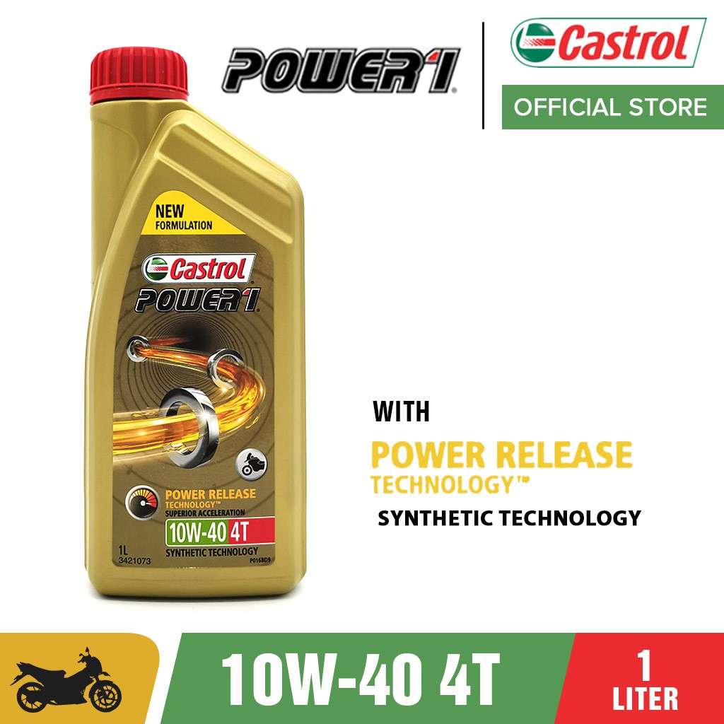 CASTROL 159DA7 Power Synthetic Engine Oil 10W40 Quart
