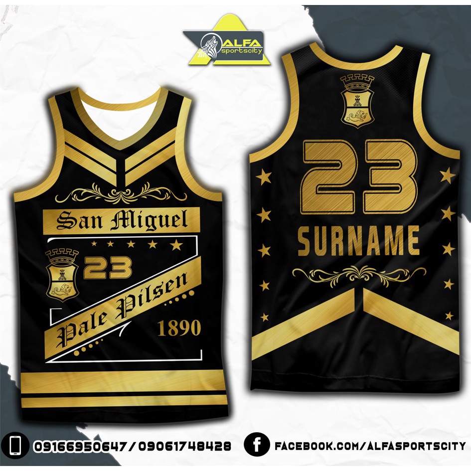 Black gold best sale basketball jersey