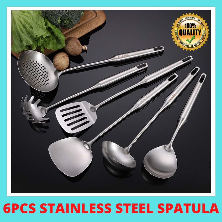 Stainless Steel Kitchen Utensil Set Spatula Ladle Slotted Turner Rice  Paddle Slotted Spoon Kitchen Cooking Tools - Temu