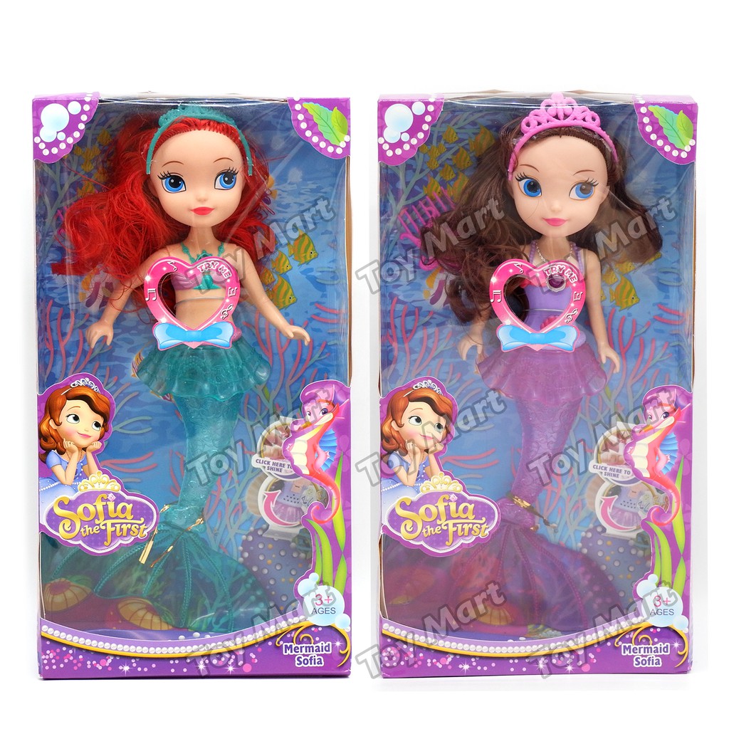 Sofia the Mermaid Beautiful Doll w/ Light Sound Sofia the First The  Floating Palace Toy Doll Figure