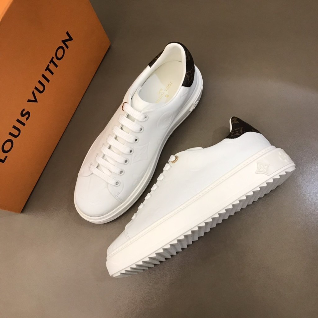 From Hong Kong】Louis Vuitton LV Time Out Sneakers Genuine Leather