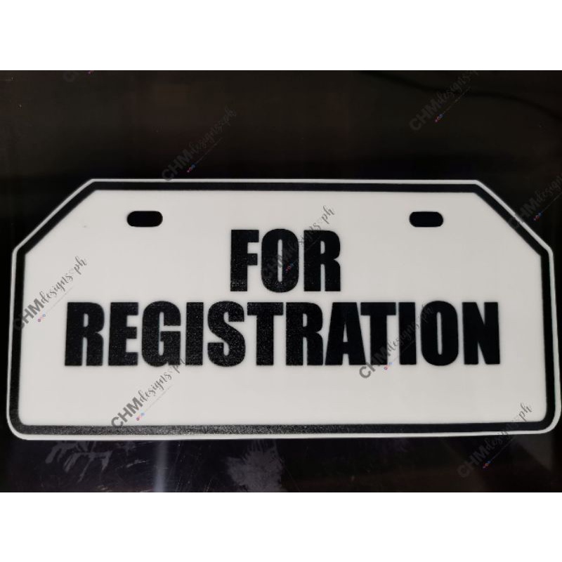 FOR REGISTRATION PLATE ACRYLIC UV PRINT AND LASER CUT NO RUSH