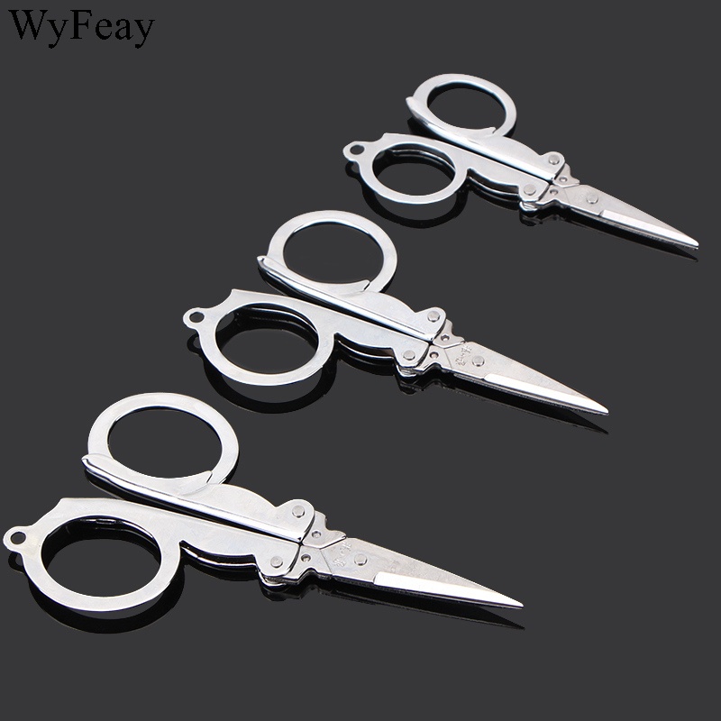 New Folding Scissors Pocket Travel Small Cut Cutter Crafts Sharp Blade Emergency