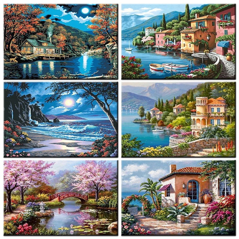 5D DIY Diamond Painting Sea Beach Diamond Embroidery Cross stitch Kit Full  Square Round Drill Mosaic Seascape Picture Wall Decor - AliExpress