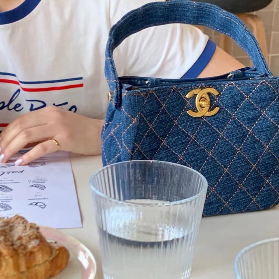 Vintage chanel sale denim bag