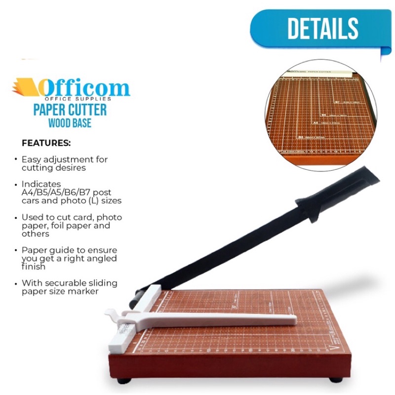 Officom Paper Cutter Wood