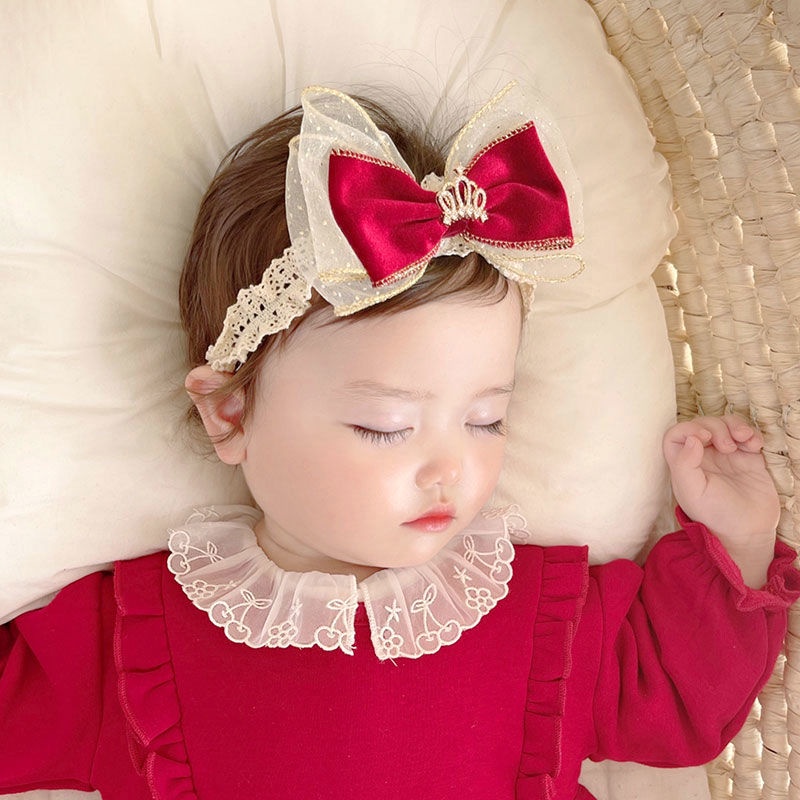 Red headband best sale for baby girl