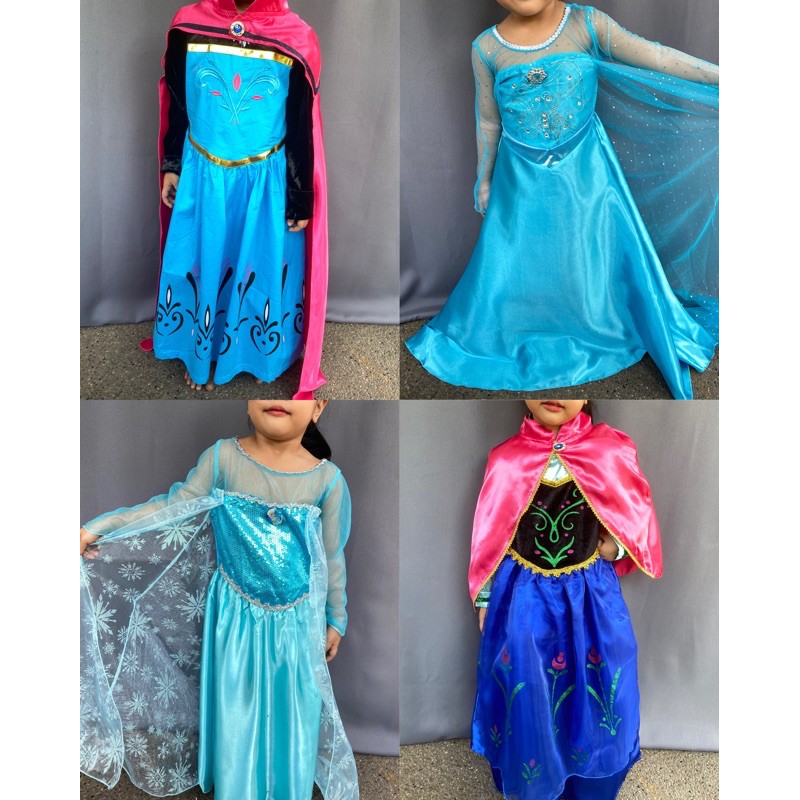 Ana and elsa dresses sale