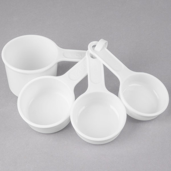Plastic Measuring Cups Set of 4 (1/4, 1/2, 1/3, 1 Cup)