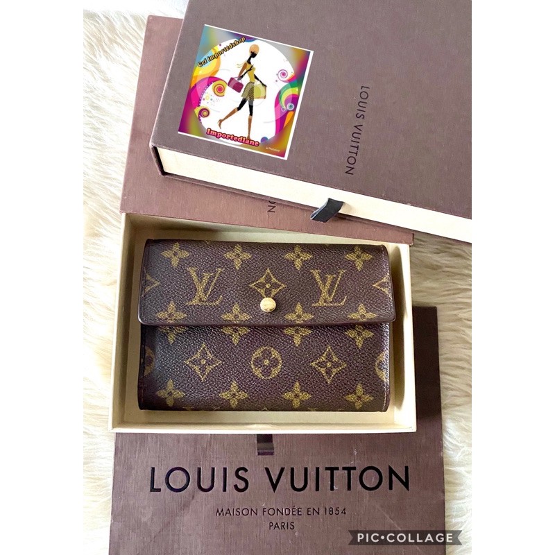 Preloved Louis Vuitton Monogram Porte Tresor Etui Papiers Trifold