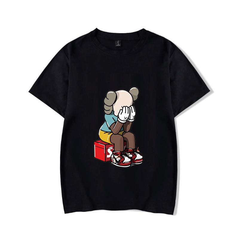 kaws T shirt Plus Size t shirts letter printed Korean Fashion