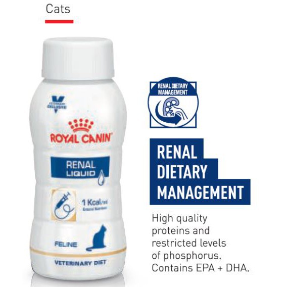 Royal canin veterinary outlet diet cat renal liquid