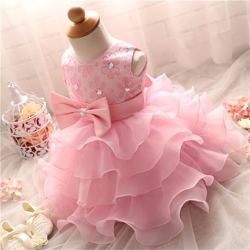 One year old baby girl cheap wedding dress