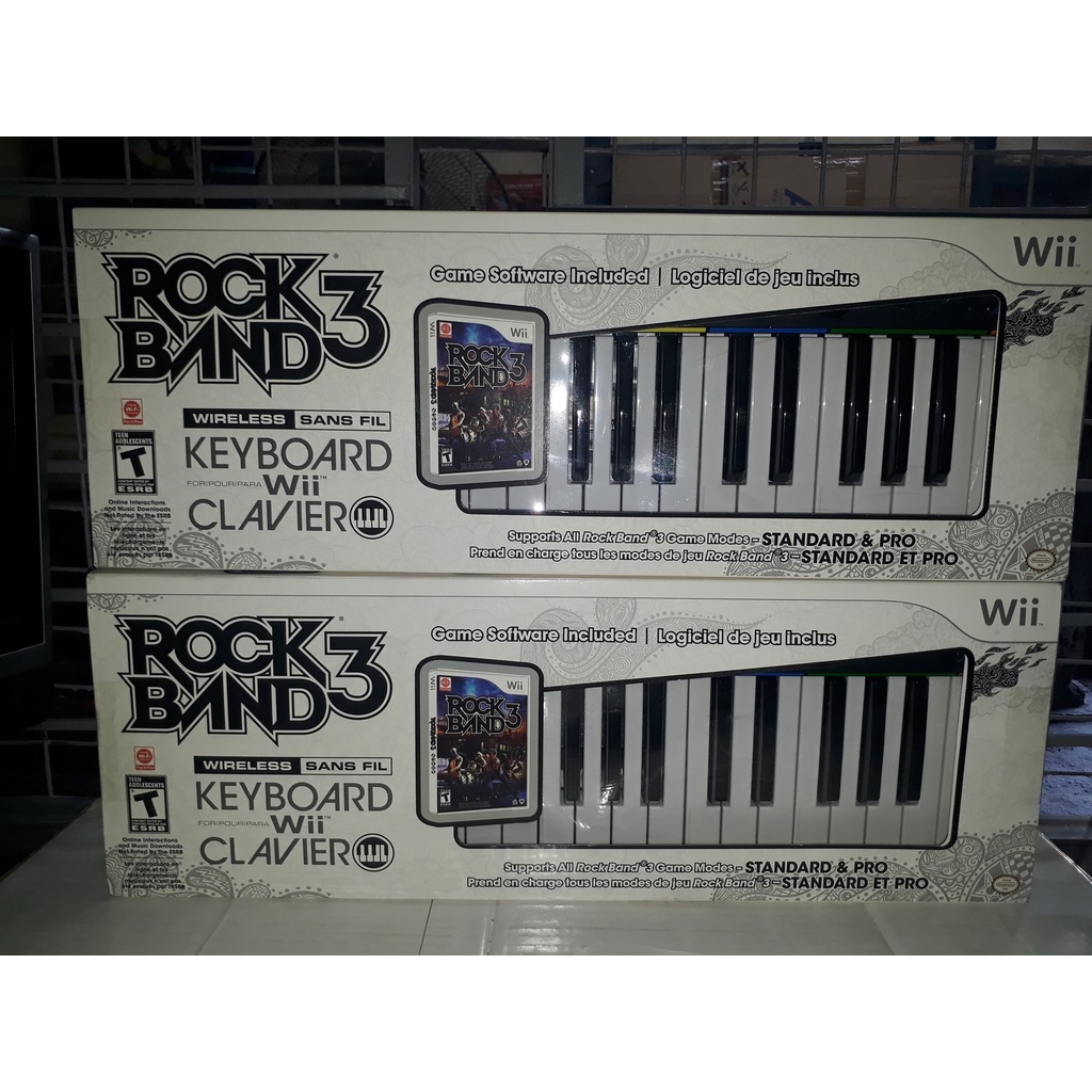 NEW Wii Rock Band 3 Wireless Keyboard Game Controller clavier keys piano in  Box