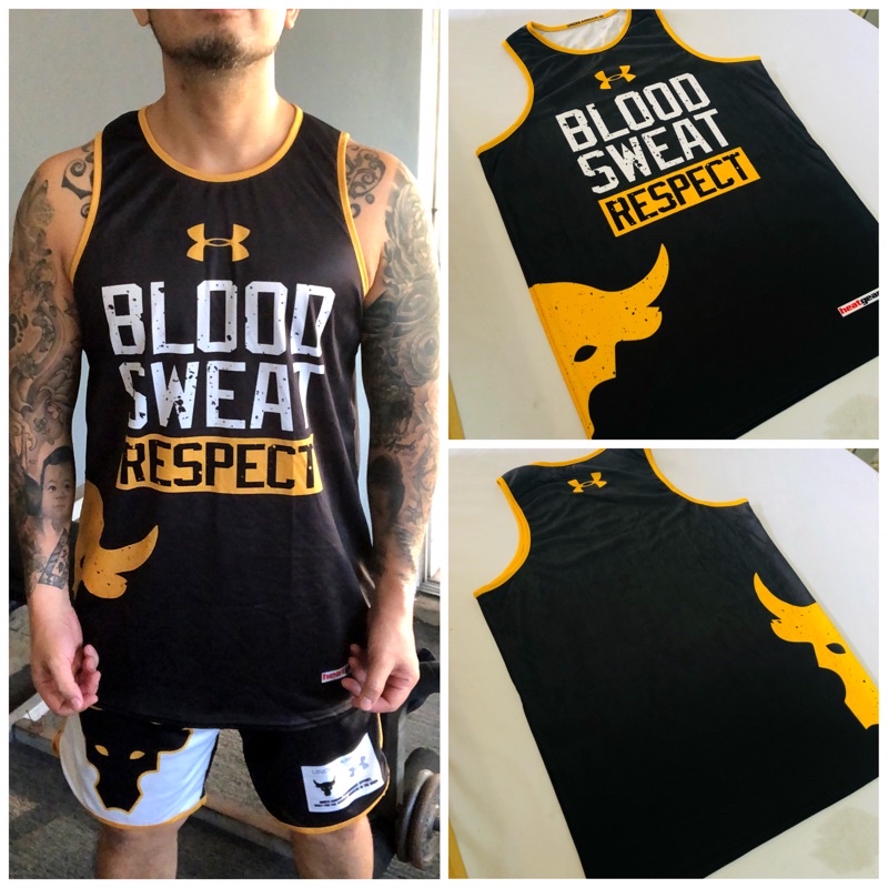 Blood sweat respect online tank top