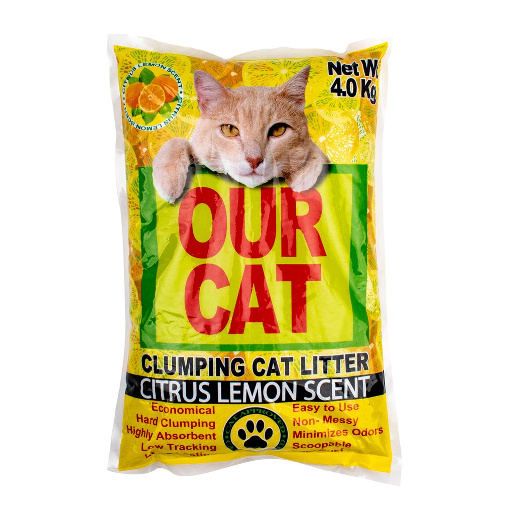 Our Cat Clumping Cat Litter Citrus Lemon Scent Shopee Philippines