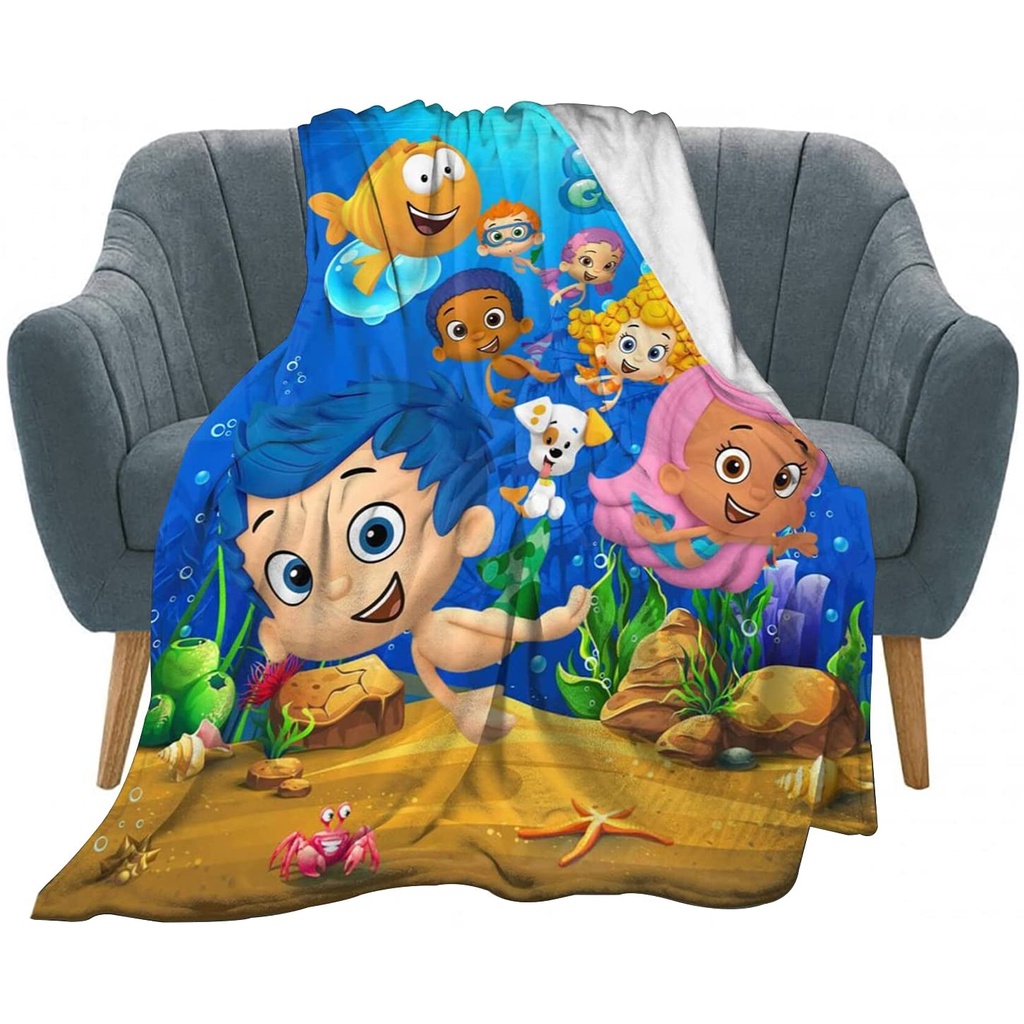 Flannel Blanket Super Soft And Fluffy Skin Friendly And Warmyiurat Bubble Guppies Birthday Fits S Travel Camping Home Bed Living Room Sofa Shopee Philippines
