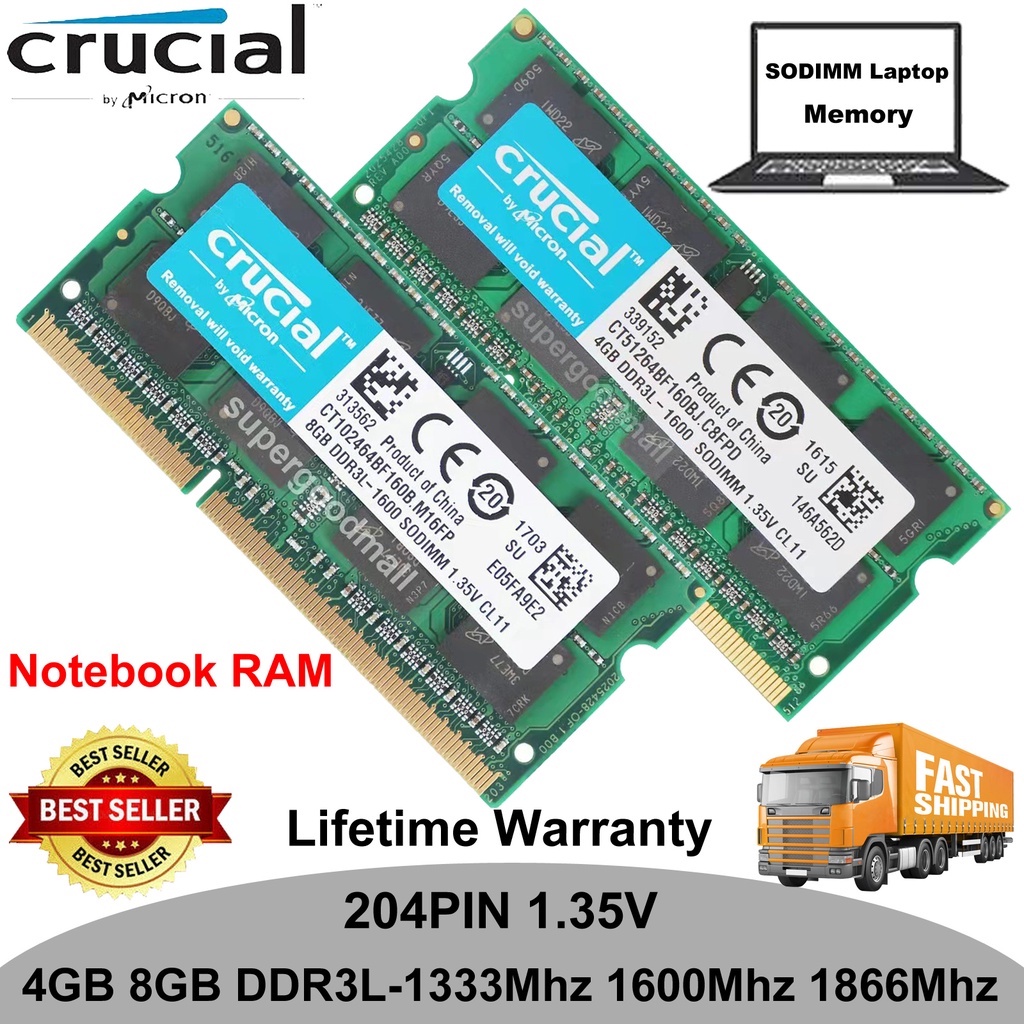 Crucial hot sale ddr3l 4gb