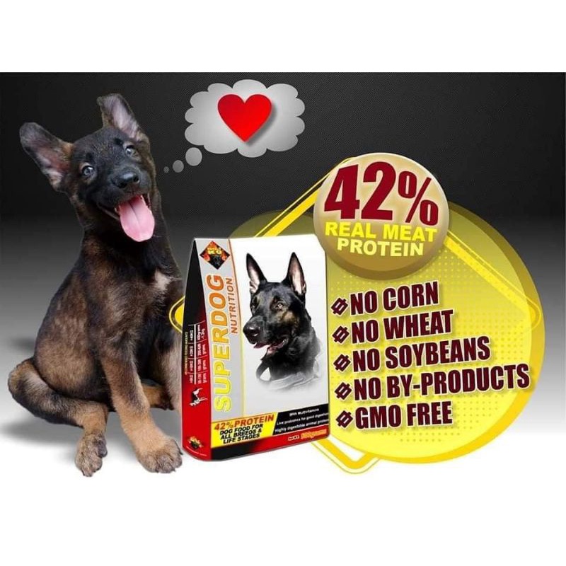 15KGS SDN 42 PROTEIN ORIGINAL SUPERDOG NUTRITION DOG FOOD