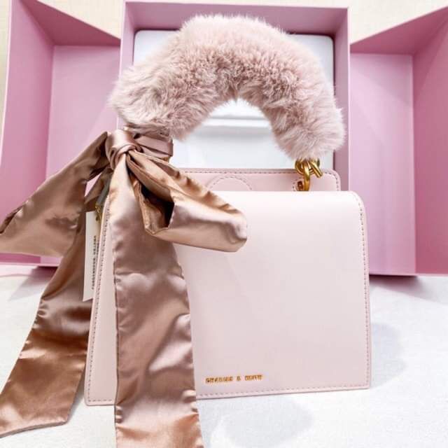 Charles & Keith pink limited edition bag