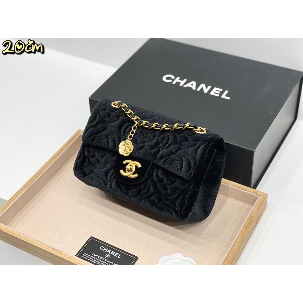 2021 new bags Chanel Classic Cf Velvet Is Classic But Fashionable Casual  Does Not Pick Clothes Size