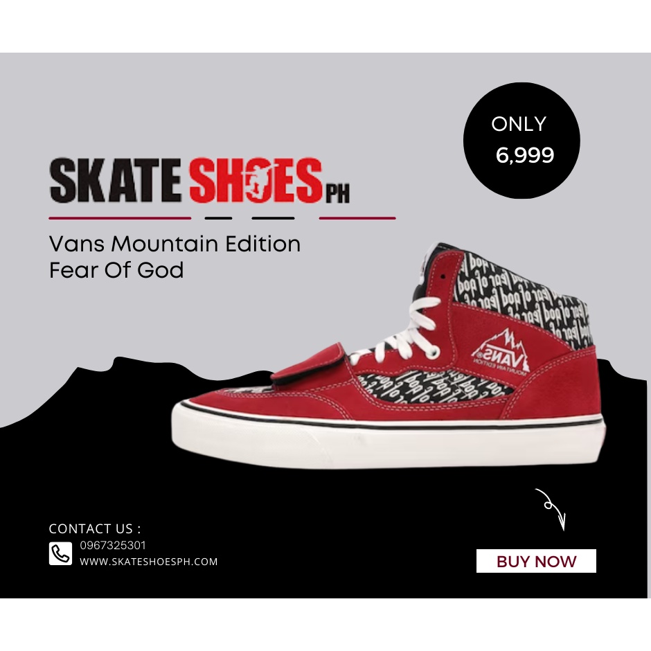 Vans mountain edition clearance fear of god red