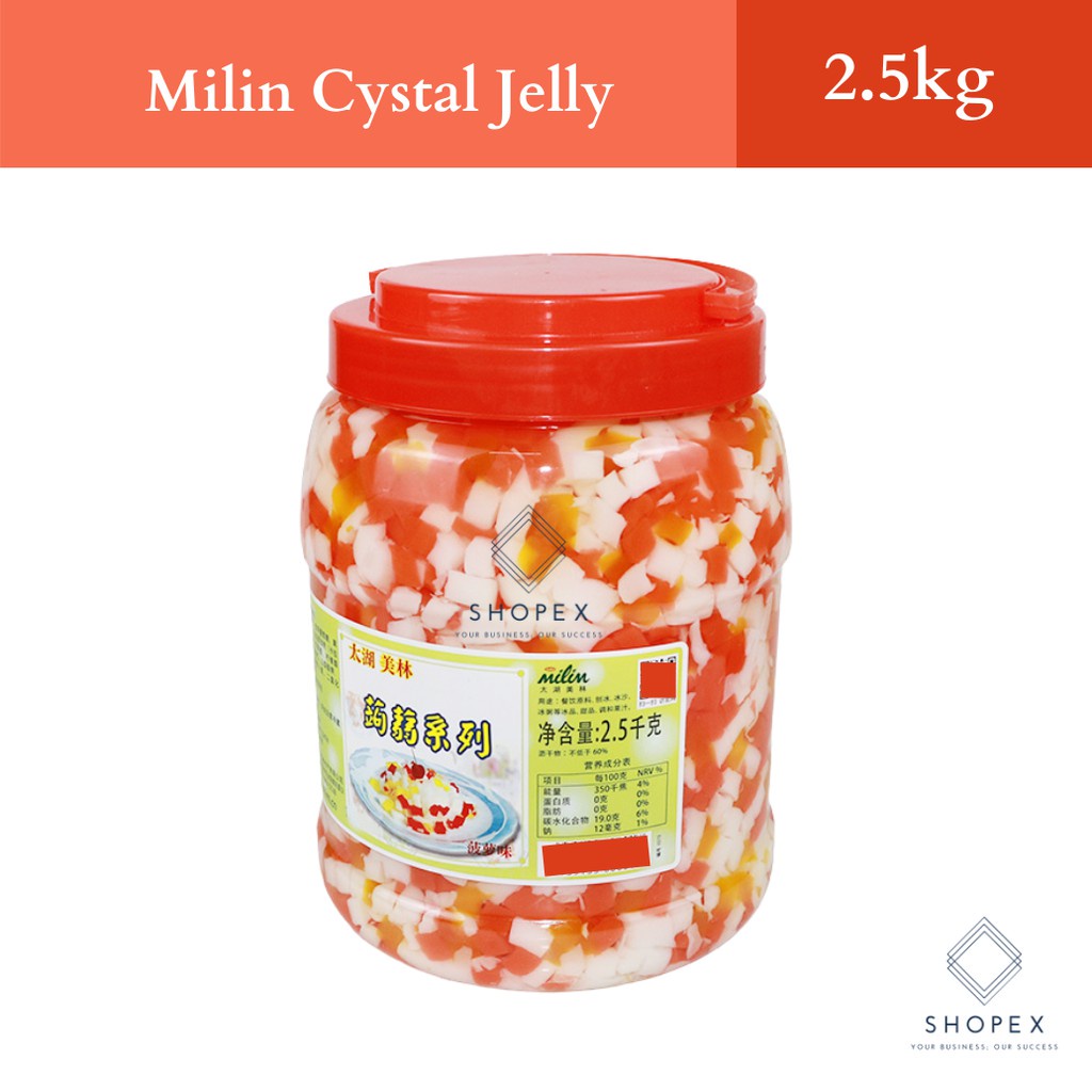 ❒Milin Crystal Jelly Milk tea Sinkers / Toppings (2.5kg) Fruit Tea Sinker /  Sinkers /milk tea sinker