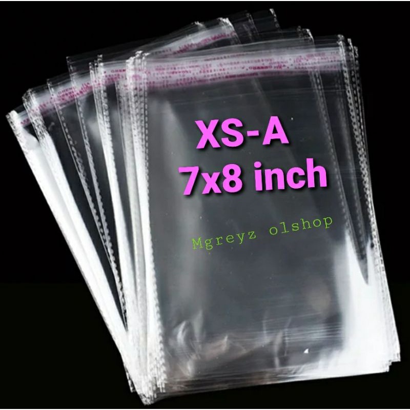 5 x 7 inch Clear PP plastic without adhesive for packaging (100pcs app.)  sub02