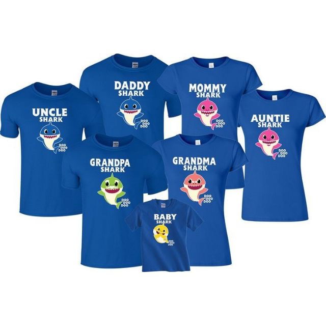 Shark family hot sale shirts