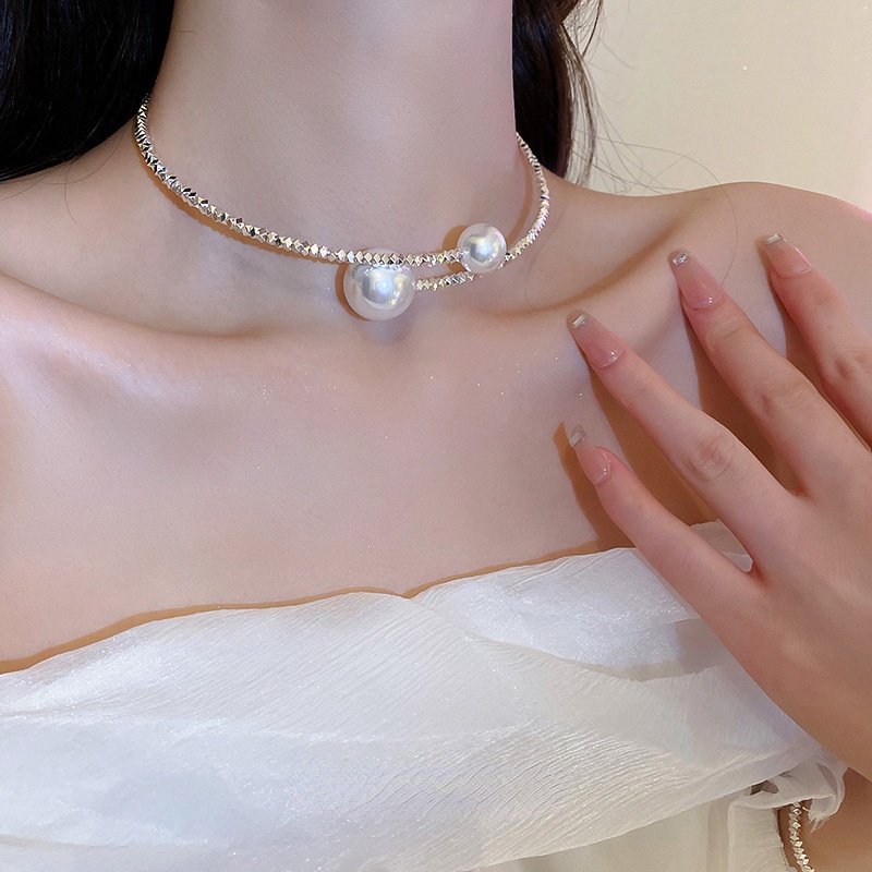 Pendant Necklace Zircon Pendant Shiny Choker for Women Fishline Necklace  Jewelry Transparent Invisible Line Fashion Necklaces (Metal Color : 2) :  : Clothing, Shoes & Accessories