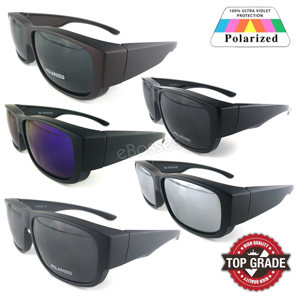 New Top Grade UV Protection Fitover Overlap Glasses Polarized Sunglasses Men  Women (DY042)
