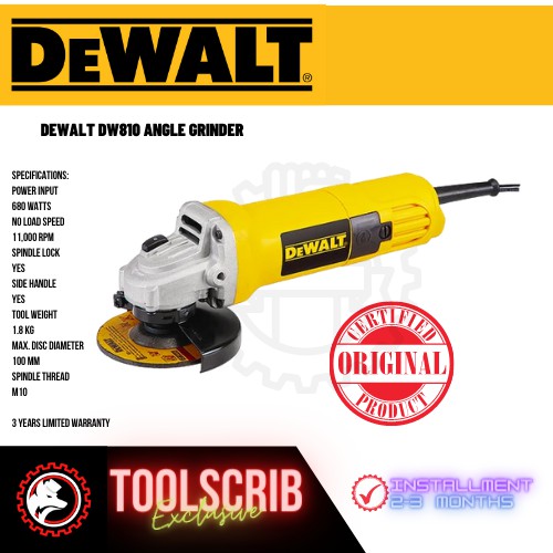 Dewalt grinder online dw810