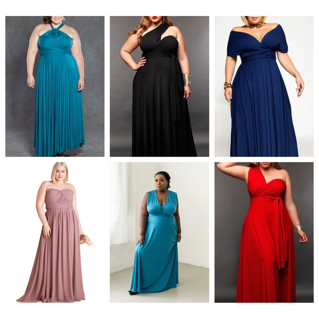 Infinity dress styles store for plus size