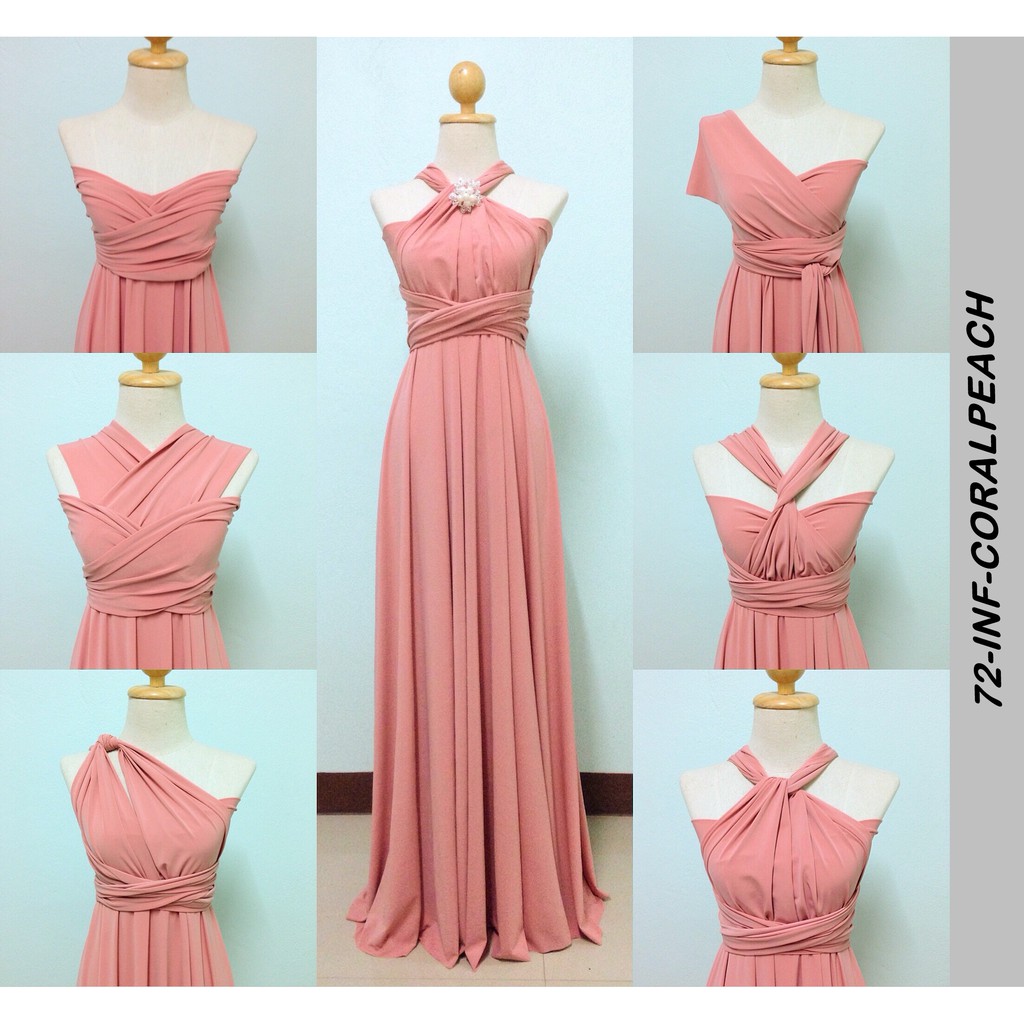 Peach store infinity dress