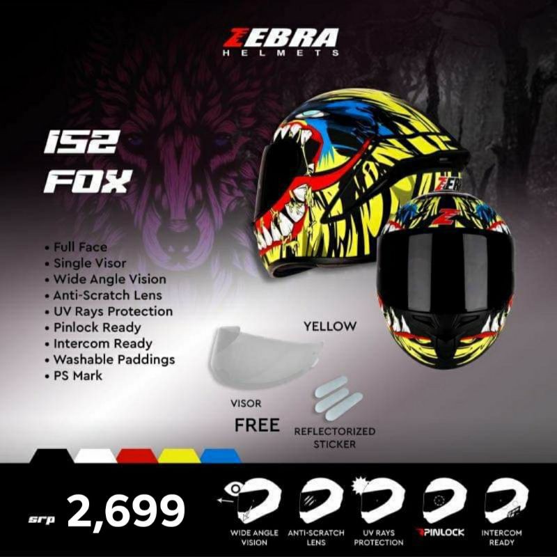 V3 best sale zebra helmet