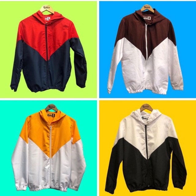 Two tone hot sale windbreaker wholesale