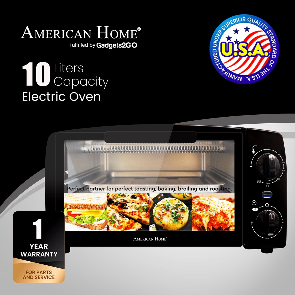American Home 10 L Electric Oven AEO G1910BL lzc2 Shopee Philippines