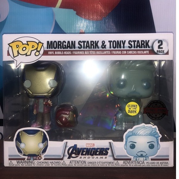 Funko Pop Marvel Avengers Endgame 2 Pack - Morgan Stark & Tony