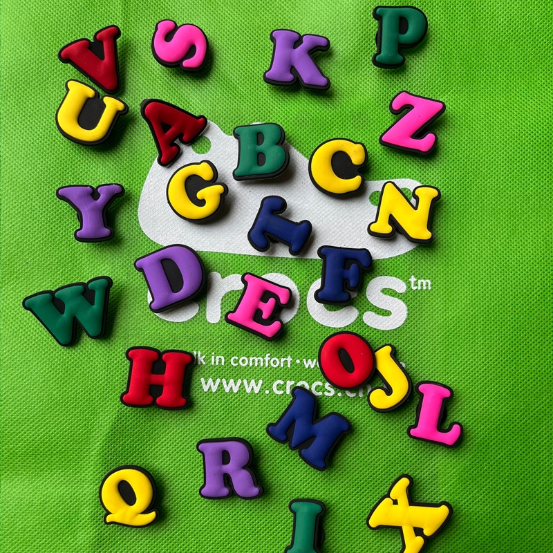 A-Z and 0-9 Letter Jibbitz for Crocs Digital Jibbitz Shoes Accessories