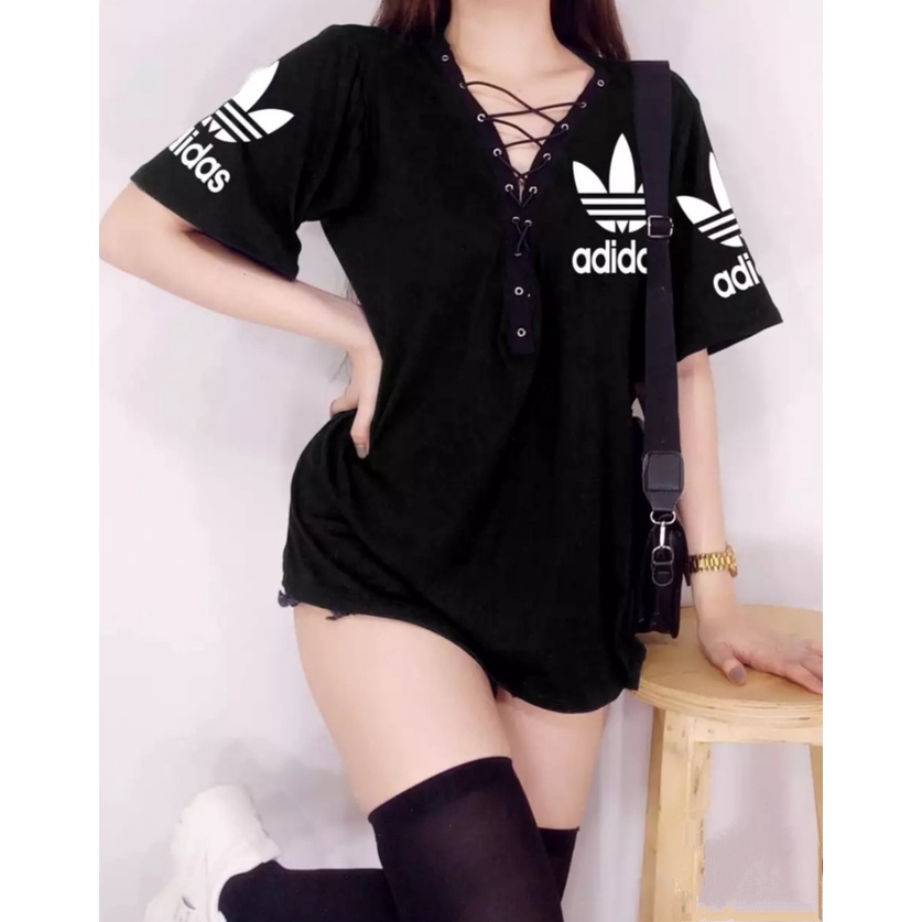 Womens oversized adidas hot sale t shirt