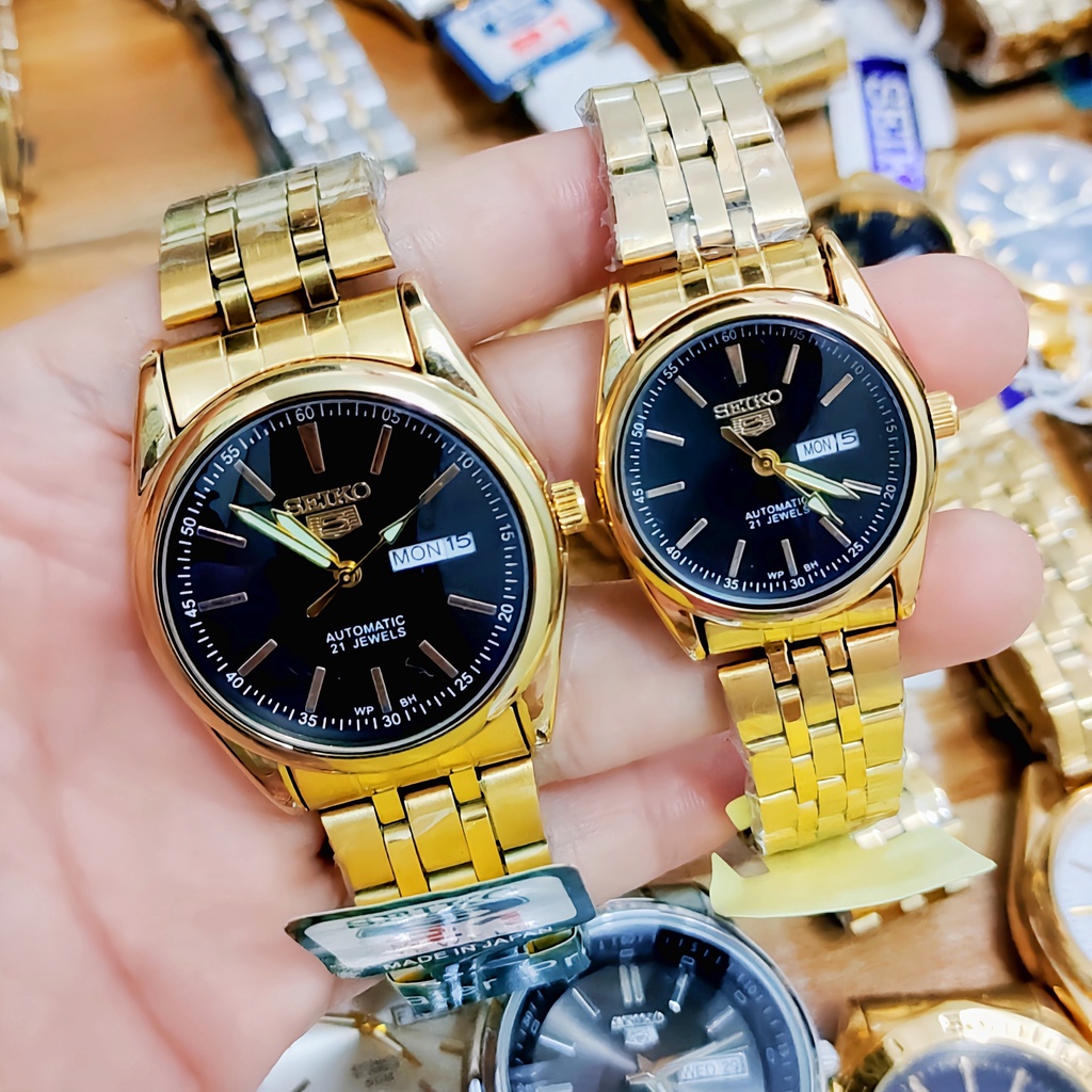 Seiko 5 couple watch hot sale price