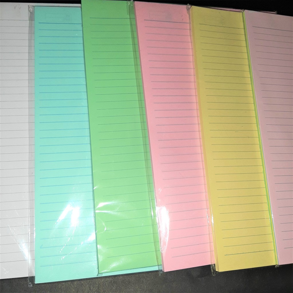 Colored Business Pad (5 single colors & rainbow)