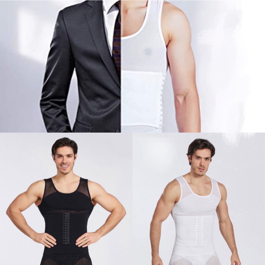 Men Compression Shirt Slimming Body Shaper Vest Men Corset Tummy